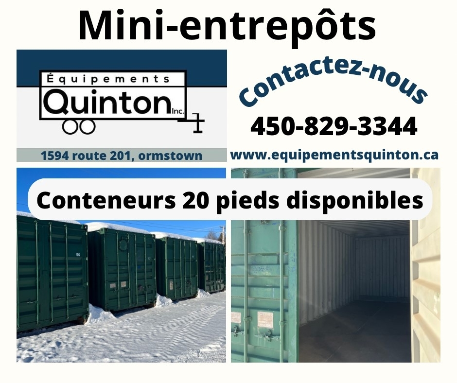 Équipements Quinton | 1594 QC-201, Ormstown, QC J0S 1K0, Canada | Phone: (450) 829-3344