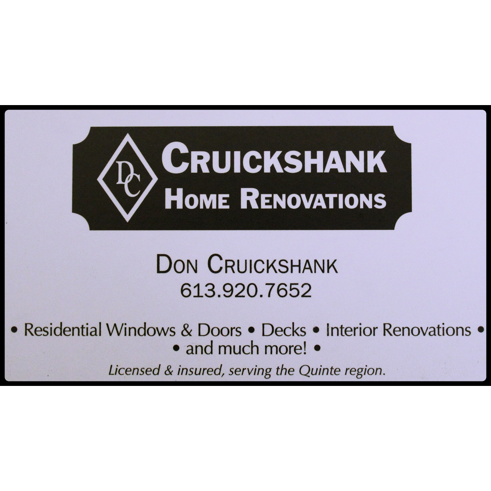 Cruickshank Home Renovations | 113 College St E, Belleville, ON K8P 2E9, Canada | Phone: (613) 920-7652