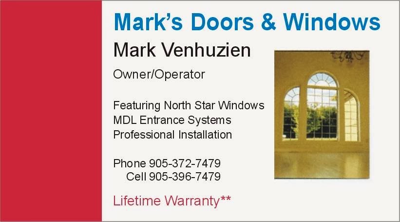 Marks Doors & Windows | 4th St, Cobourg, ON K9A 2Z4, Canada | Phone: (905) 372-7479