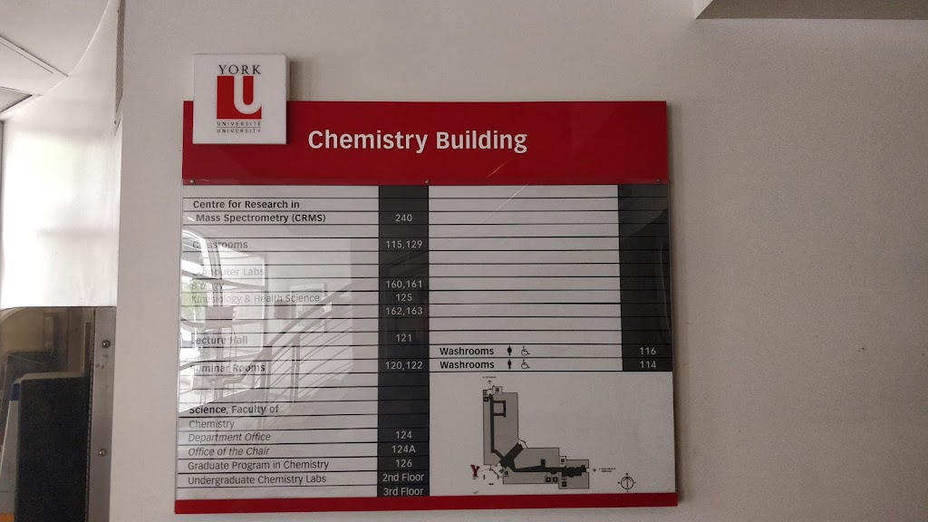 Chemistry Building | 158 Campus Walk, North York, ON M3J, Canada | Phone: (416) 736-5312