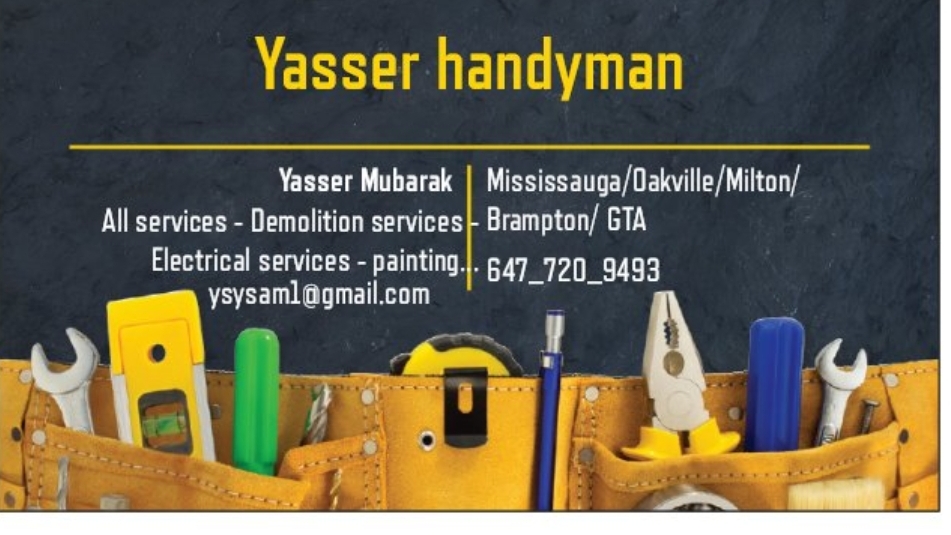 Yasser | 2247 Hurontario St, Mississauga, ON L5A 2G2, Canada | Phone: (647) 720-9493
