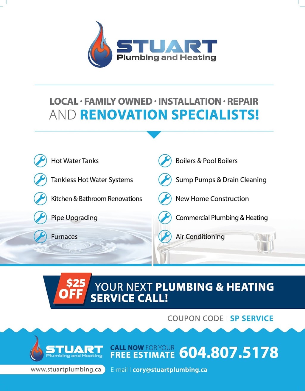 Stuart Plumbing and Heating Ltd. | 14156 17a Ave, Surrey, BC V4A 6R8, Canada | Phone: (604) 807-5178