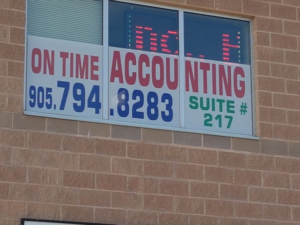 On Time Accounting Solutions Ltd. | 105 Napa Valley Ave, Woodbridge, ON L4H 1L1, Canada | Phone: (416) 419-2144