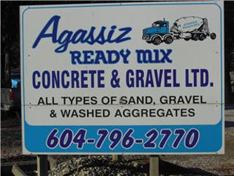 Agassiz Ready Mix Concrete & Gravel Ltd | 5383 McCallum Rd, Agassiz, BC V0M 1A3, Canada | Phone: (604) 796-2770