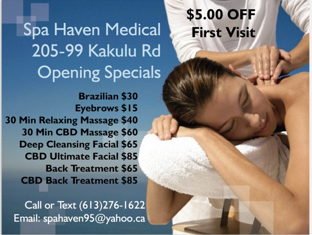 Spa Haven Medical | 99 Kakulu Rd Suite 205, Kanata, ON K2L 2V3, Canada | Phone: (613) 276-1622