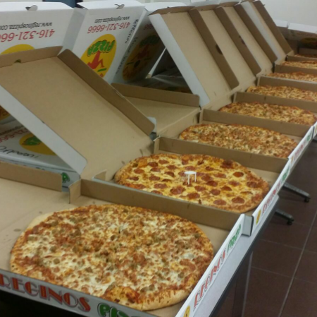 Reginos Pizza | 305 Barrie St, Bradford, ON L3Z 1M1, Canada | Phone: (905) 775-0444