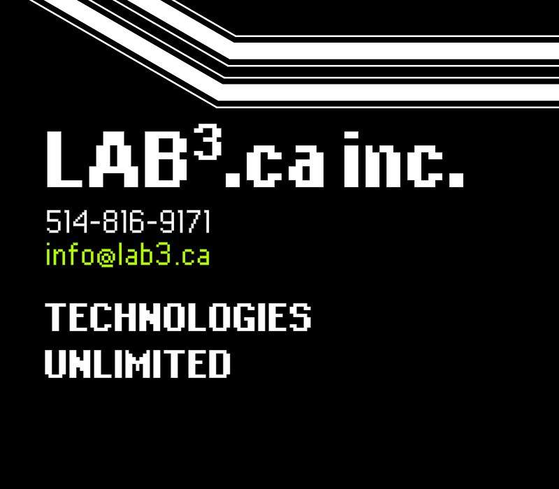 lab3 | 1280 Mnt Gagnon, Val-David, QC J0T 2N0, Canada | Phone: (514) 816-9171