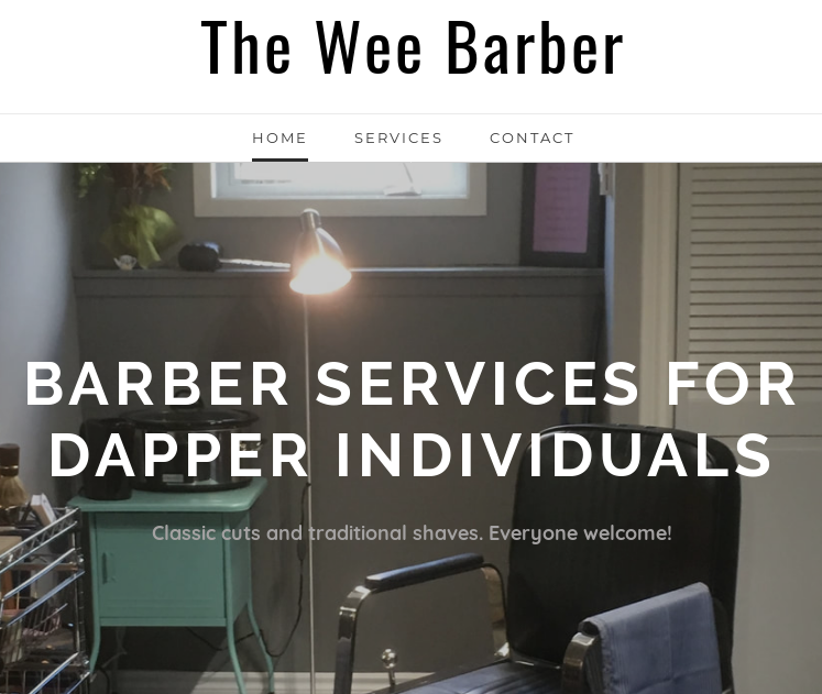 The Wee Barber | 39 Kinburn St, Mahone Bay, NS B0J 2E0, Canada | Phone: (902) 299-2528