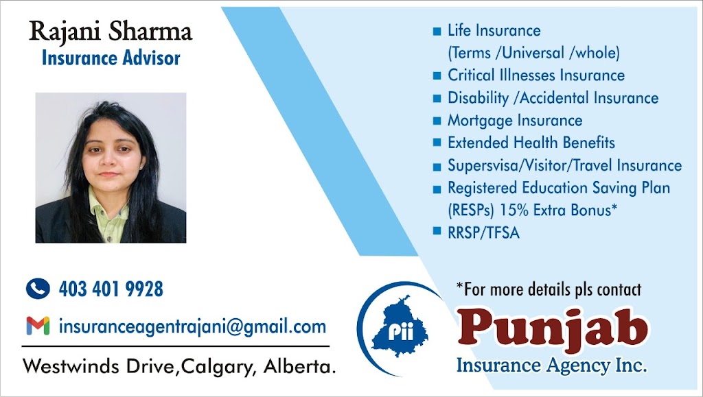 Rajani Sharma Insurance Advisor/ insurance agent | 196 Savanna Ln NE, Calgary, AB T3J 0Y9, Canada | Phone: (403) 401-9928