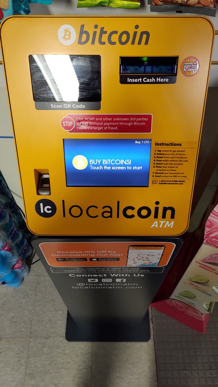 Localcoin Bitcoin ATM - Stinson Gas Station | 1627 Cyrville Rd, Gloucester, ON K1B 3L7, Canada | Phone: (877) 412-2646