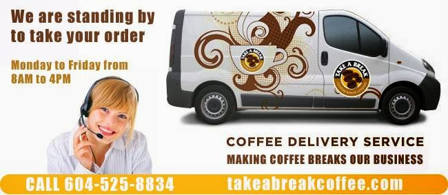 Take A Break Coffee Service Ltd | 17 Fawcett Rd, Coquitlam, BC V3K 6V2, Canada | Phone: (604) 525-8834