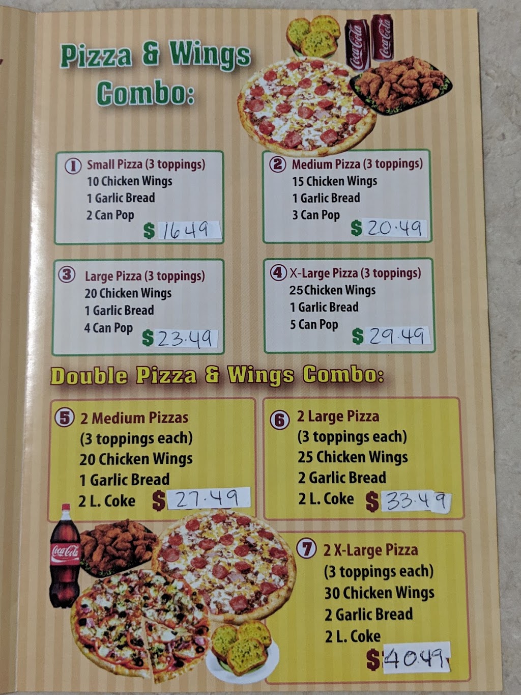 Paradise Pizza & Wings | 3232 Steeles Ave W #12, Concord, ON L4K 4C8, Canada | Phone: (905) 669-7679