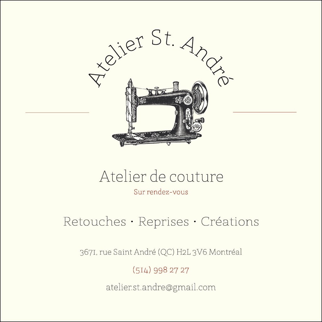 Atelier St. André | 3671 Rue Saint-André, Montréal, QC H2L 3V6, Canada | Phone: (514) 998-2727