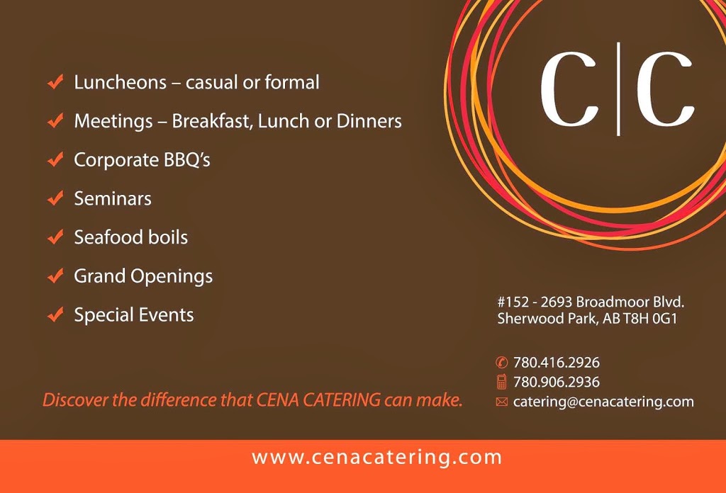 Cena Catering | 2693 Broadmoor Blvd Unit 152, Sherwood Park, AB T8H 0G1, Canada | Phone: (780) 416-2926