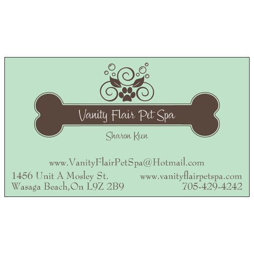 Vanity Flair Pet Spa | 1456 unit A,B Mosley Street, Wasaga Beach, ON L9Z 2B9, Canada | Phone: (705) 429-4242
