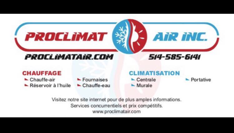 Pro Climat Air Inc. | 1423 B Rue de la Outaouais, Repentigny, QC J5Y 0G2, Canada | Phone: (514) 585-6141