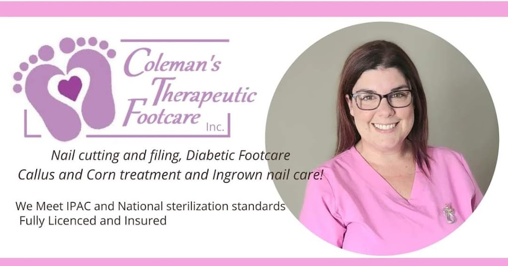 Colemans therapeutic footcare | 1116 Mountain Rd suite 2, Moncton, NB E1C 2T3, Canada | Phone: (506) 381-5422