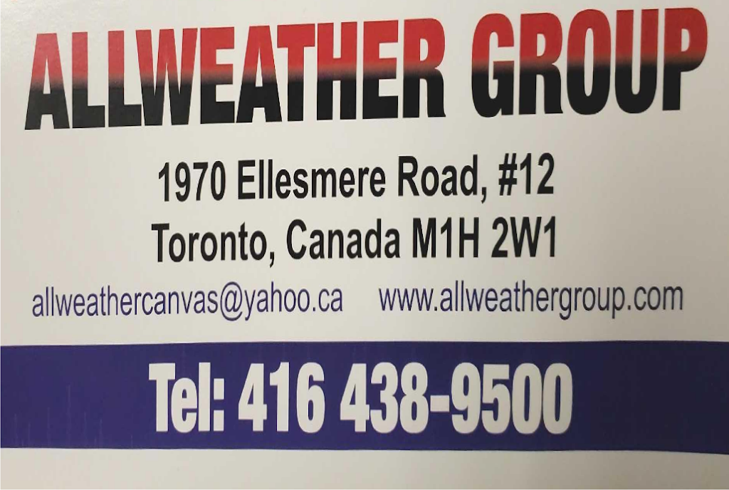 Allweather Group | 1970 Ellesmere Rd Unit # 12, Scarborough, ON M1H 2W1, Canada | Phone: (416) 438-9500