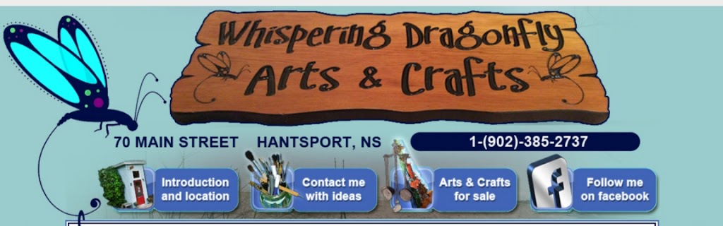 Whisper Dragonfly Arts & Crafts | 70 Main St, Hantsport, NS B0P 1P0, Canada | Phone: (902) 385-2737