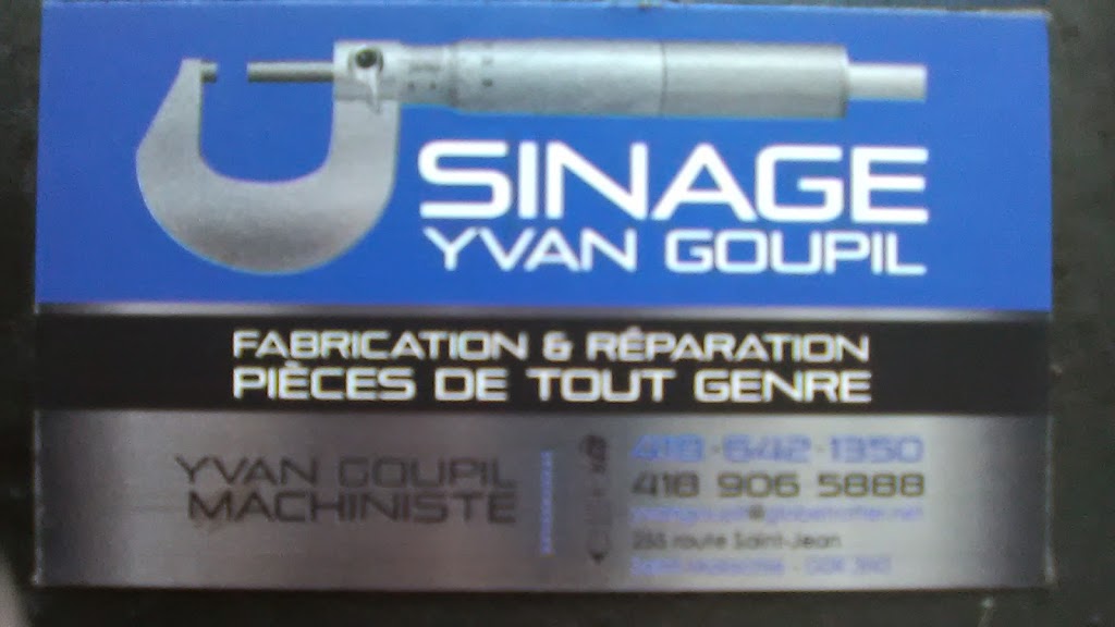 Usinage Yvan Goupil inc. | 255 Rte Saint-Jean, Saint-Malachie, QC G0R 3N0, Canada | Phone: (418) 906-5888