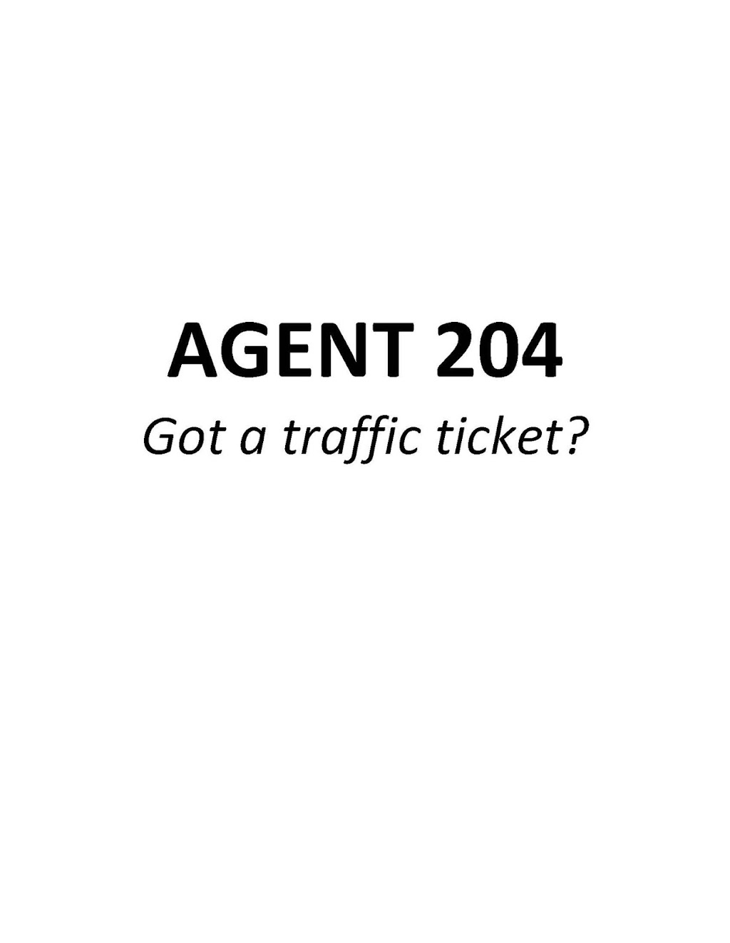 AGENT 204 TRAFFIC COURT SPECIALISTS | 200-1460 Chevrier Blvd, Winnipeg, MB R3T 1Y6, Canada | Phone: (204) 588-6191