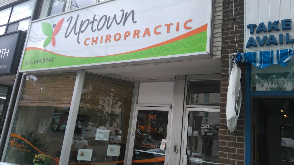 Uptown Chiropractic | 645 Mt Pleasant Rd, Toronto, ON M4S 2M9, Canada | Phone: (416) 444-0944