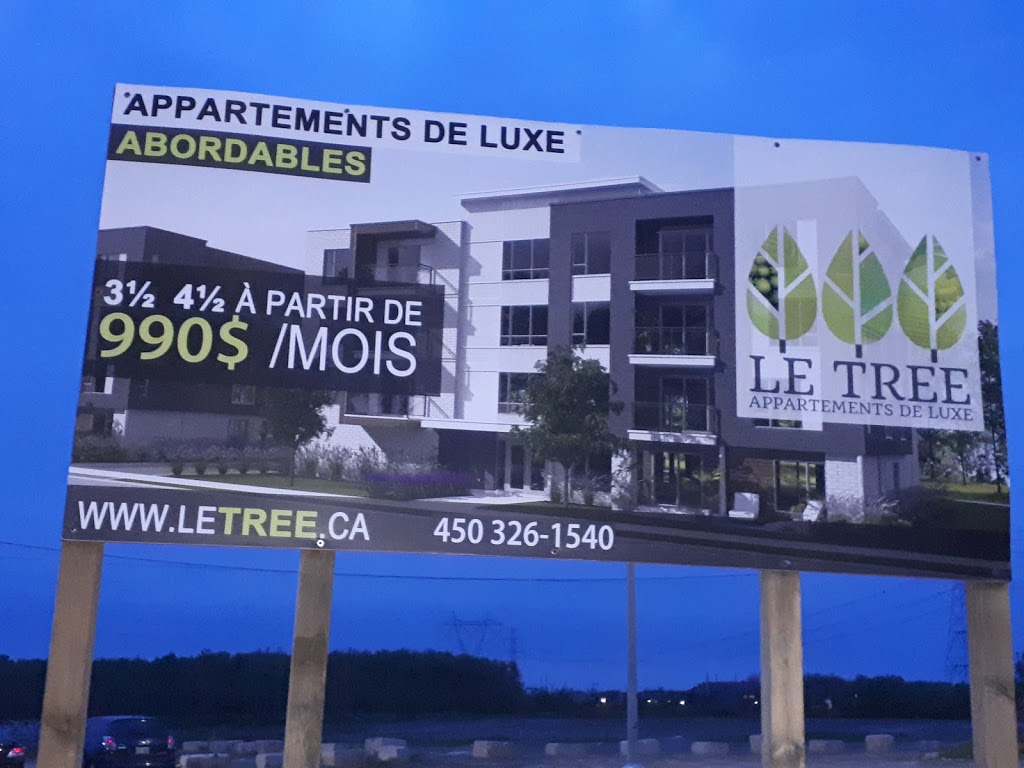 Les Appartements Le Tree | 800 Rue Odiana, Terrebonne, QC J6X 0J9, Canada | Phone: (450) 326-1540