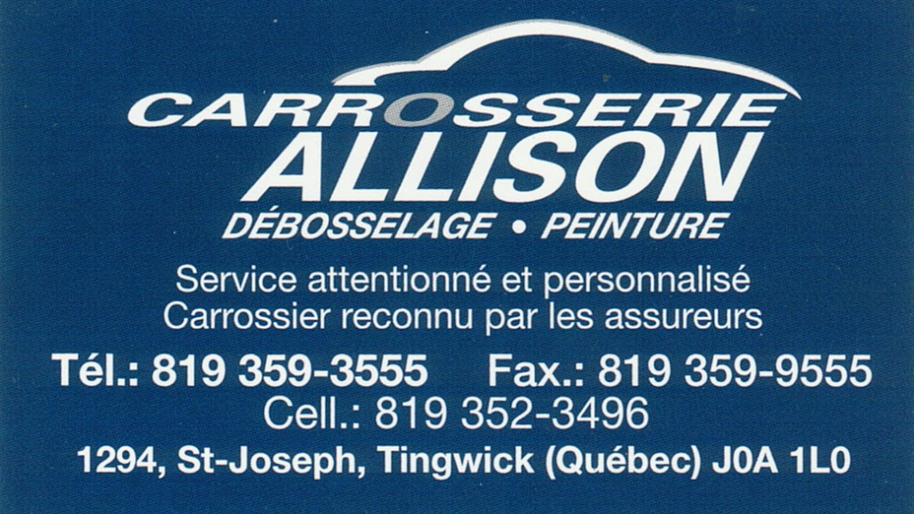 Garage G allison | 1290 Rue Saint Joseph, Tingwick, QC J0A 1L0, Canada | Phone: (819) 359-2203