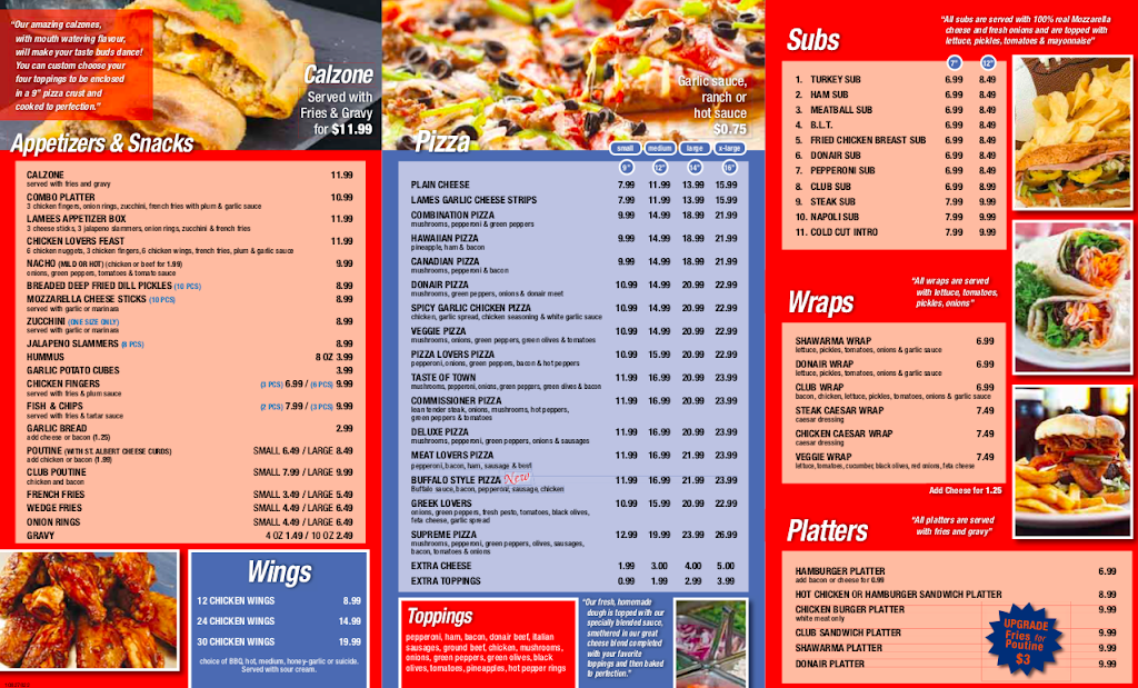 Lamees Pizza | 6537 Bank St, Metcalfe, ON K0A 2P0, Canada | Phone: (613) 821-5665