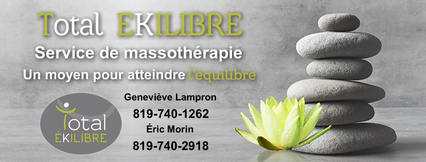 Total Ékilibre Massothérapeute & Kinésithérapeute | 13 Rue Trottier, Victoriaville, QC G6P 7V6, Canada | Phone: (819) 740-2918