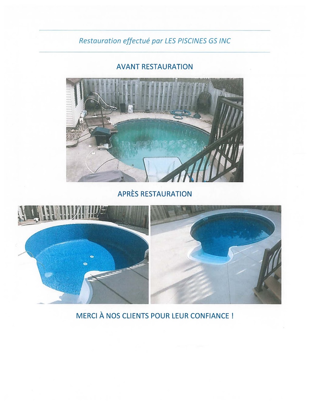 Les Piscines GS inc. | 2634 Chemin St Philippe, Mascouche, QC J7K 3C3, Canada | Phone: (514) 572-1626