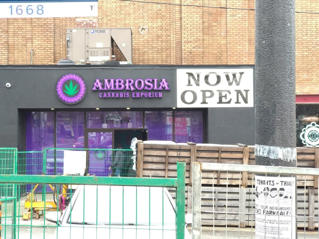 Ambrosia Cannabis Emporium | 1605A Queen St W, Toronto, ON M6R 1A9, Canada | Phone: (416) 519-3487