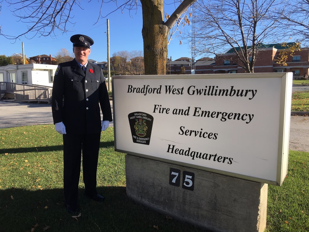 Bradford-West Gwillimbury Fire and Emergency Services Headquarte | 75 Melbourne Dr, Bradford, ON L3Z 1M2, Canada | Phone: (905) 775-7311