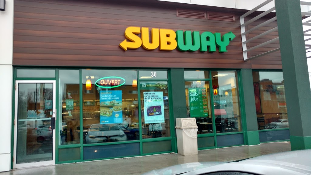 Restaurant SUBWAY | 30 Boulevard Jacques-Cartier N, Sherbrooke, QC J1J 2Z2, Canada | Phone: (819) 564-1782