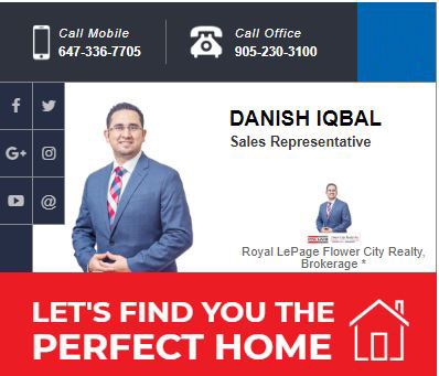 Danish Iqbal - Real Estate Agent - Realtor | 10 Cottrelle Blvd Suite 302, Brampton, ON L6S 0E2, Canada | Phone: (647) 336-7705