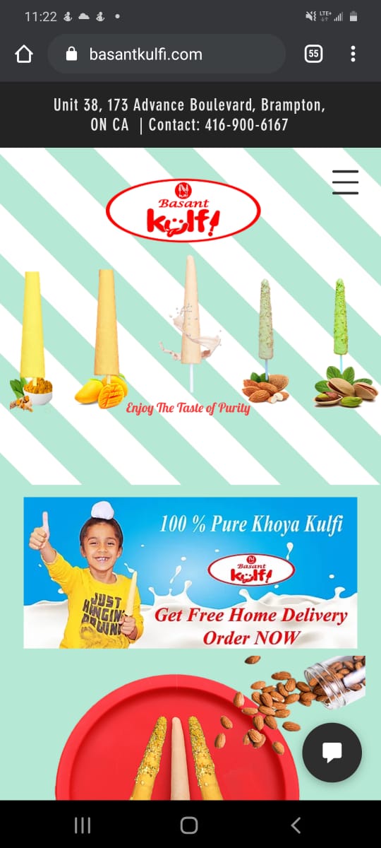 Basant KULFI | 173 Advance Blvd Unit#38, Brampton, ON L6T 4Z7, Canada | Phone: (416) 900-6167