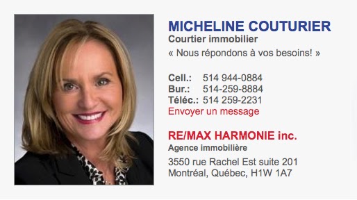 Micheline Couturier Courtier immobilier | 3550 Rue Rachel E #201, Montreal, QC H1W 1A7, Canada | Phone: (514) 944-0884