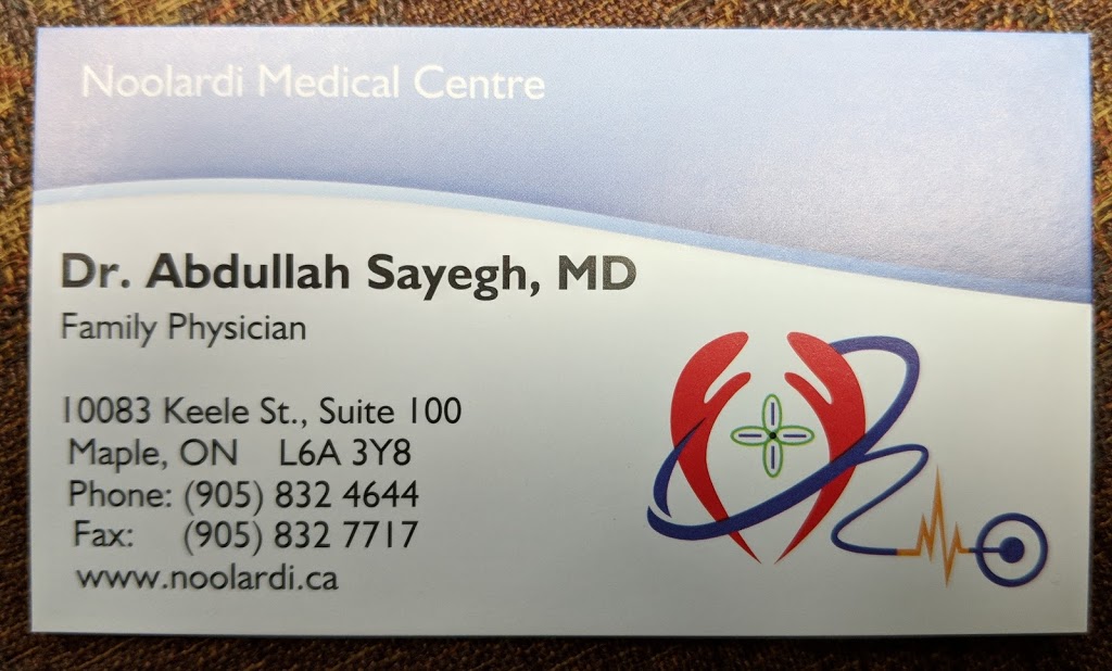 Noolardi Medical Clinic | 10083 Keele St #100, Maple, ON L6A 3Y8, Canada | Phone: (905) 832-4644