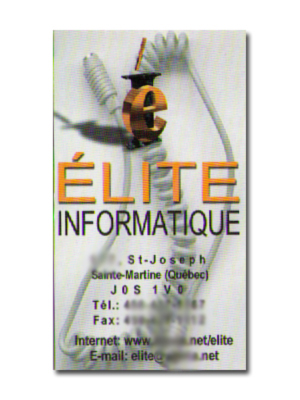 Elite Informatique | 351 Rue Saint-Joseph, Sainte-Martine, QC J0S 1V0, Canada | Phone: (514) 667-4537