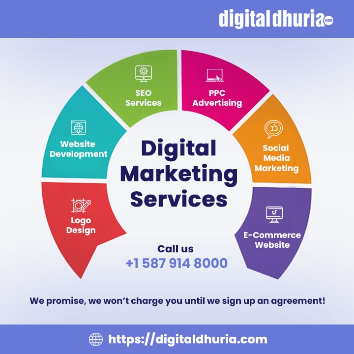 Digital Dhuria (Digital Marketing Agency) | 343 Saddlecreek Point NE, Calgary, AB T3J 4R9, Canada | Phone: (587) 914-8000