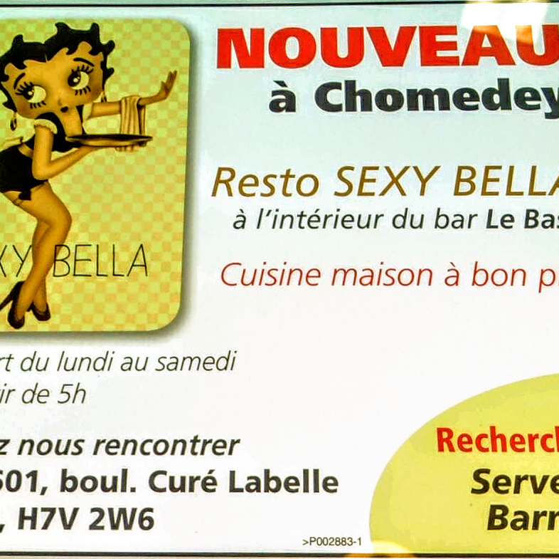 Sexy Bella | 1601 Boulevard Curé-Labelle, Laval, QC H7V 2W6, Canada | Phone: (514) 237-1550