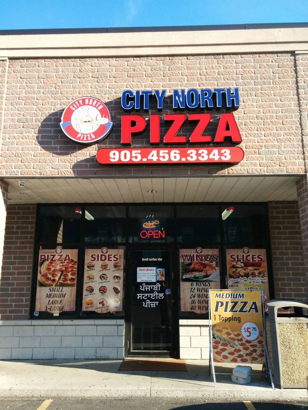 City North Pizza | 373 Steeles Ave W, Brampton, ON L6Y 0P8, Canada | Phone: (905) 456-3343