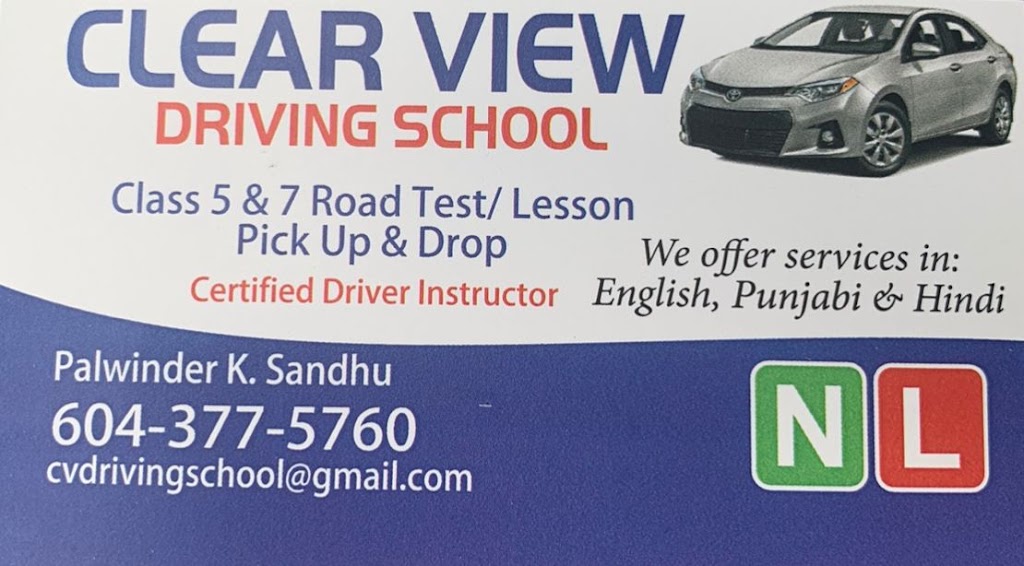 Clear View Driving School | 5554 129 St, Surrey, BC V3X 3G4, Canada | Phone: (604) 377-5760