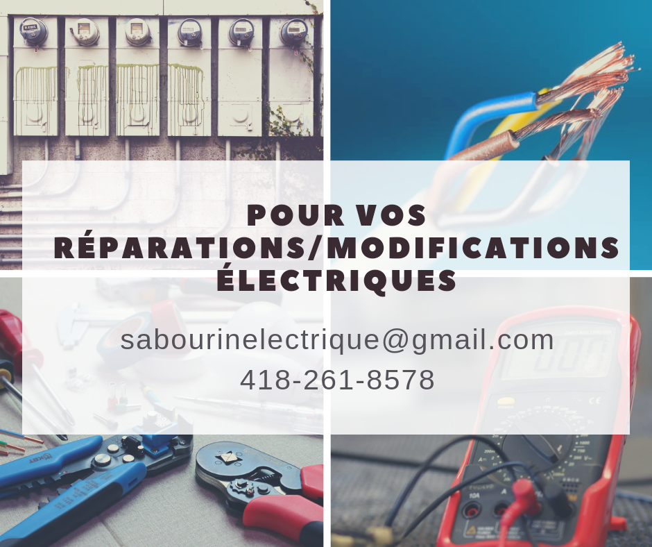 Sabourin Électrique inc | 498 Rue Simonne-Monet-Chartrand, Lévis, QC G7A 0C4, Canada | Phone: (418) 261-8578