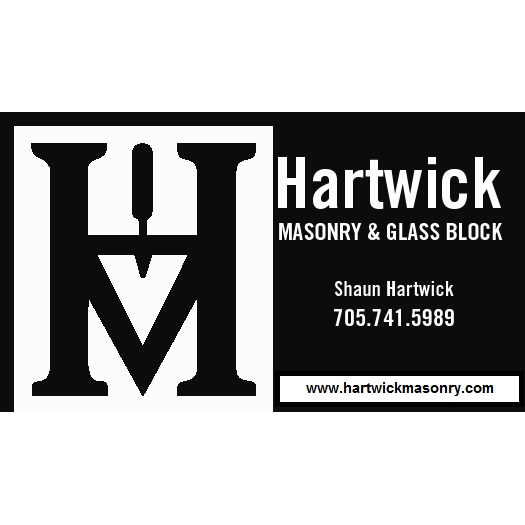 Hartwick Masonry & Glass Block | 805 Pinehill Rd, Peterborough, ON K9J 6X3, Canada | Phone: (705) 761-5625