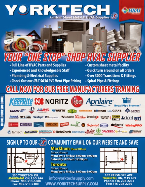 Yorktech Supply Ltd | 230 Yorktech Dr, Markham, ON L6G 1A6, Canada | Phone: (905) 513-6600