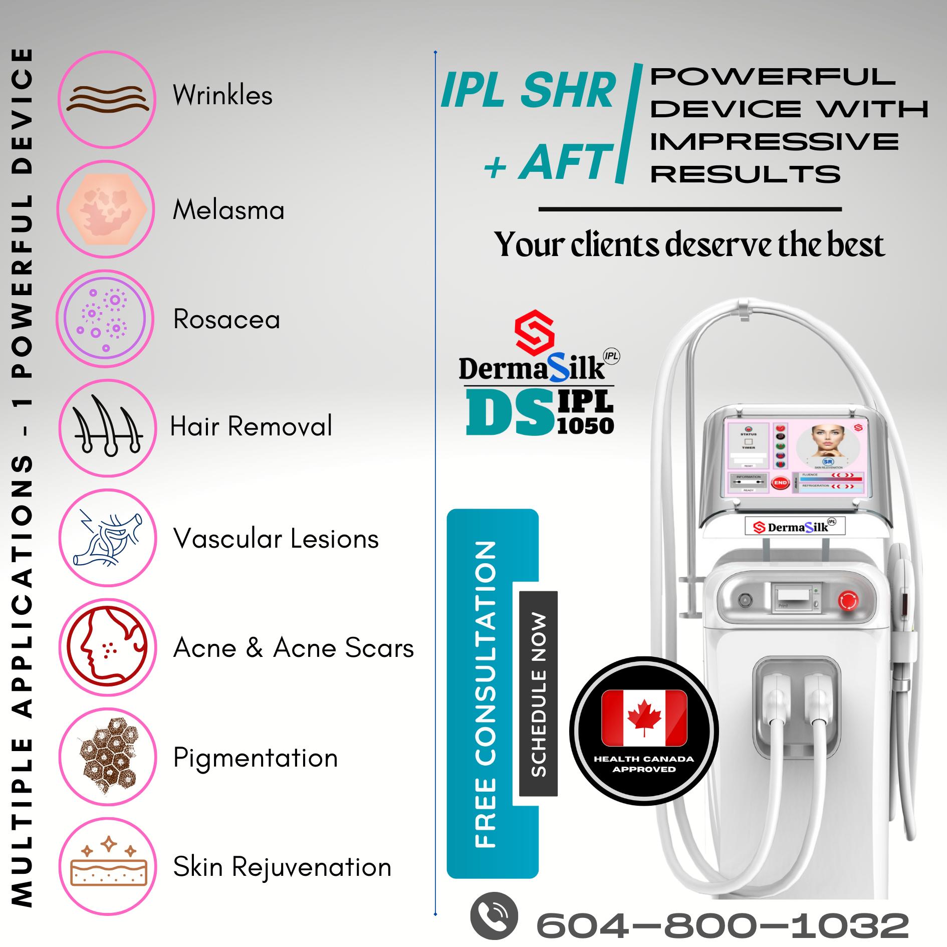 DERMASILK IPL | 4839 221 St #205, Langley, BC V3A 7T2, Canada | Phone: (604) 800-1032