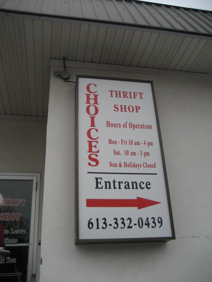 Choices Thrift Shop | 12E Flint Ave, Bancroft, ON K0L 1C0, Canada | Phone: (613) 332-0439