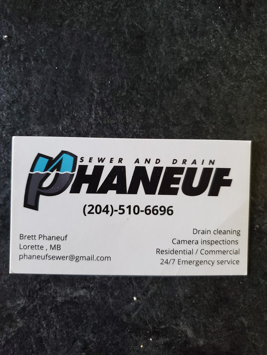 Phaneuf sewer and drain cleaning | 55 Rheault Ave, Lorette, MB R5K 1E7, Canada | Phone: (204) 510-6696