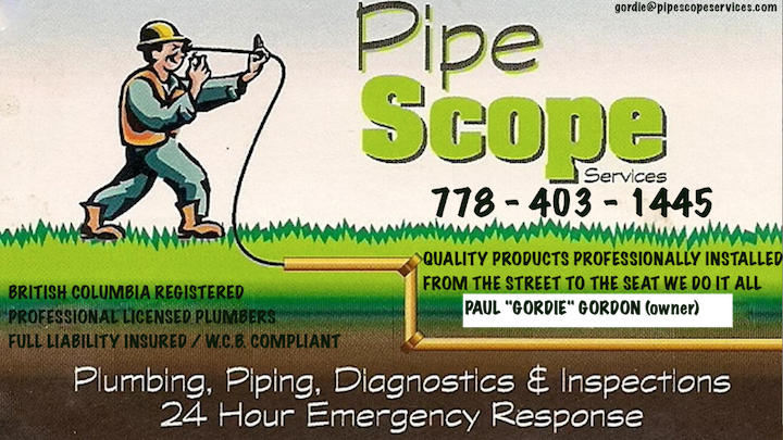 PipeScope Services | 842 Admirals Rd, Victoria, BC V9A 2P2, Canada | Phone: (778) 403-1445